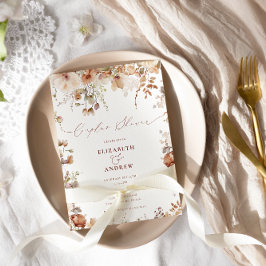 Convites Casal Rustic Boho Garden Flowers