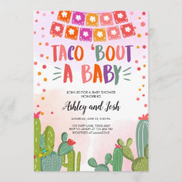 Convites Casal Taco Bout a Baby Fiesta Chá de fraldas