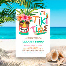Casal Tropical Tiki Luau Chá