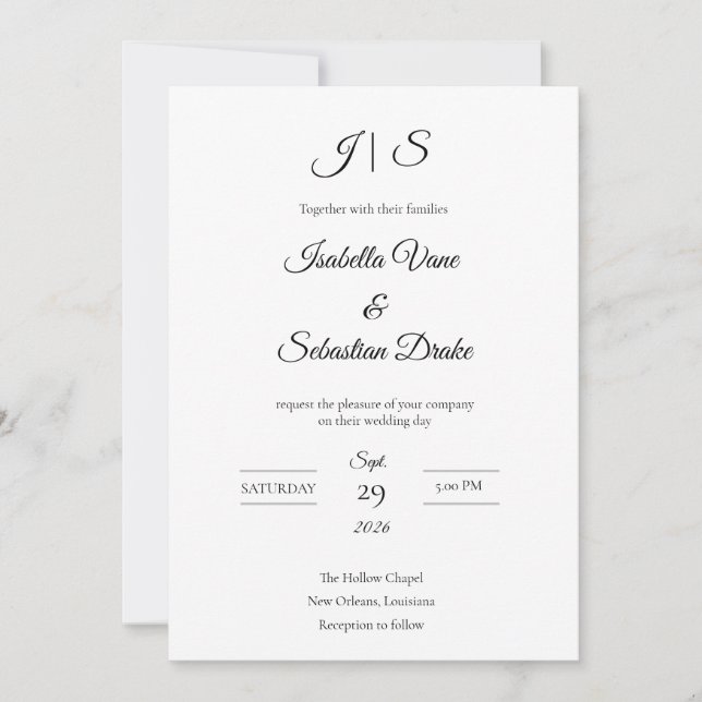Convites Casamento  (Frente)