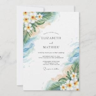 Convites Casamento à Beira-Mar Aqua Blissful