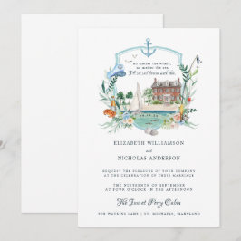 Convites Casamento à Beira-Mar | Brasão de Casamento