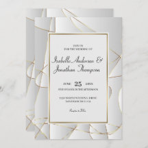 Casamento abstrato Luxury Ouro Lines