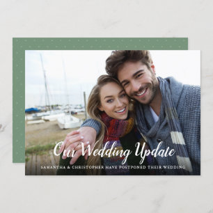 Convites Casamento Adiado com Caligrafia Fotográfica