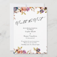 Casamento Adiado Floral Elegante Vale a Pena Esper