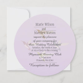 Convites Casamento Adorável de Aves Hummingbird