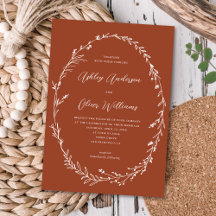 Casamento Adorável de Terracotta Rustic Wildflower