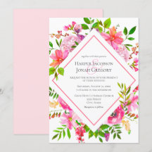 Casamento aéreo floril cor-de-água rosa-d'água do 