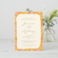 Casamento Amarelo abstrato boho Fruta