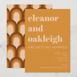 Convites Casamento Amarelo de Ochre Design Bold Ochre, Groo