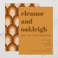 Casamento Amarelo-Marrom Design Bold Brown - Groov