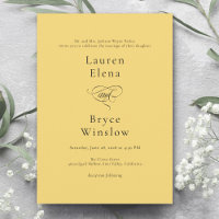 Casamento Amarelo Simples Mínimo de Lama de Limão