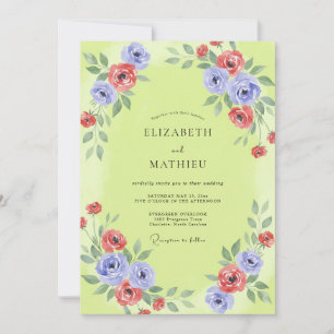 Convites Casamento Amarelo-Verde Vinca Ámaria