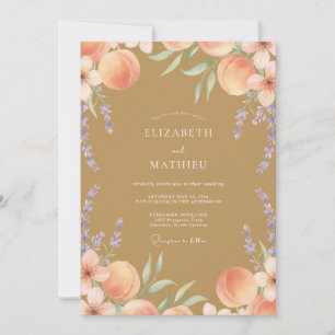 Convites Casamento Âmbar Violeta Pêssego Eucalipto