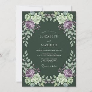 Convites Casamento Ameixa Ágata Ranunculus Eucalipto Poeire