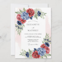 Casamento Americano Azul-Marinho Espirituoso