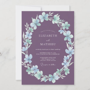 Convites Casamento Amethyst Ice Blossom