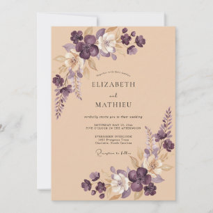 Convites Casamento Amethyst Soft Blossom