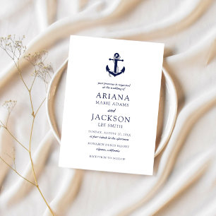 Convites Casamento Âncora Náutica
