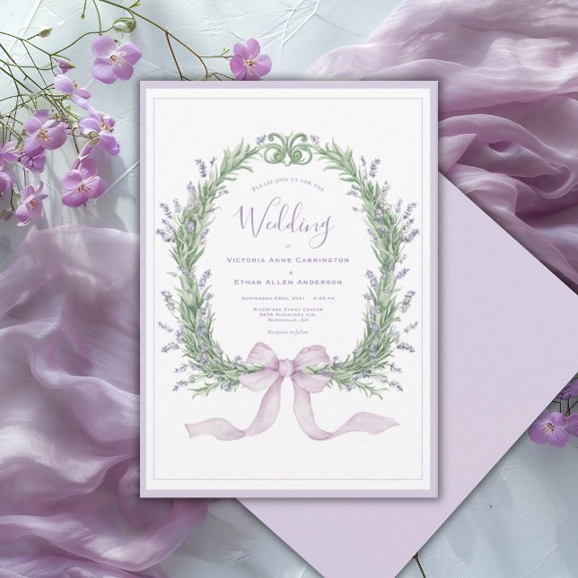Convites Casamento Antigo Caprichoso Floral Roxo (Criador carregado)