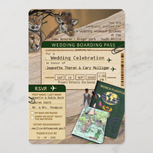 Convites Casamento ao ar livre Safari