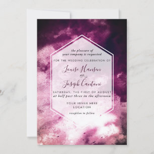 Convites Casamento Aquarela Borgonha