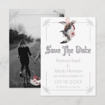 Casamento Aquarela Lua E Corvo Salvar A Data