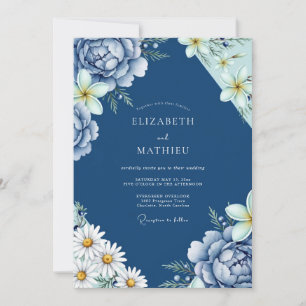 Convites Casamento Aquarela Safira Daisy