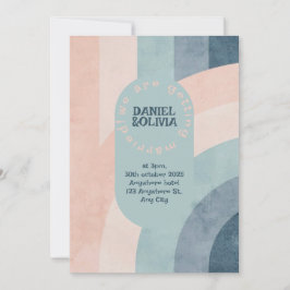 Convites Casamento Arco-Íris dos anos 70