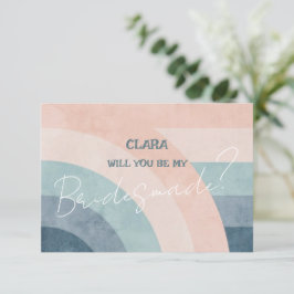 Convites Casamento Arco-Íris dos anos 70 Bridesmade