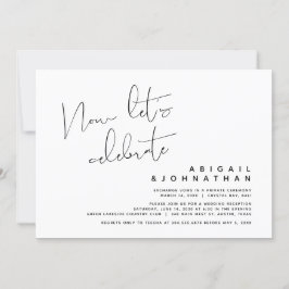 Convites Casamento às escondidas, Agora vamos celebrar