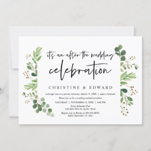 Convites Casamento às escondidas, Depois da celebração do c