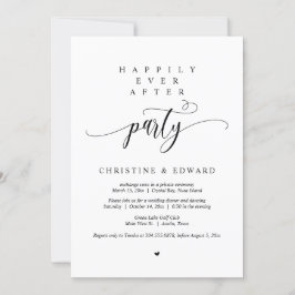 Convites Casamento às Escuras, Festa Felizes para Sempre