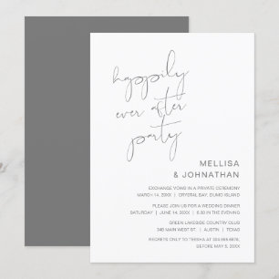 Convites Casamento às Escuras, Festa Felizes para Sempre