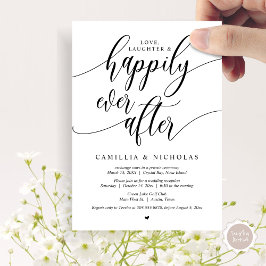 Convites Casamento às Escuras, Festa Felizes para Sempre