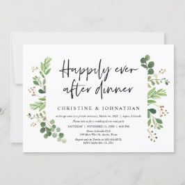 Convites Casamento às Escuras, Jantar Feliz para Sempre