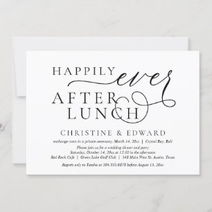 Convites Casamento às Pressas, Almoço Feliz para Sempre