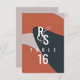 Convites Casamento Assento Bege Azul Terracota Orgânico