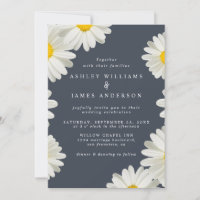 Casamento Azul Branco Floral Escuro bonito das Vis