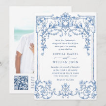 Casamento Azul com Grace Floral Dusty, Ornamentado