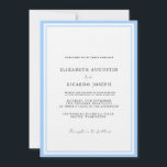 Convites Casamento Azul de Script Elegante e Chic<br><div class="desc">Apresentando nosso suposto e empoeirado Blue Wedding Invitation Suite,  onde elegância eterno encontra encanto contemporâneo.</div>