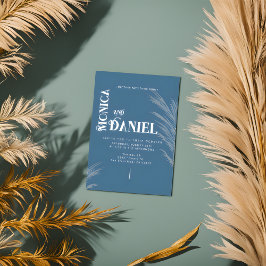 Convites Casamento Azul e Branco do Luxury Boho