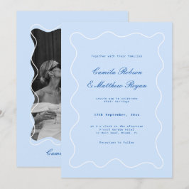 Convites Casamento Azul Frio 