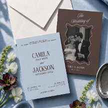 Casamento Azul Frio e Marrom