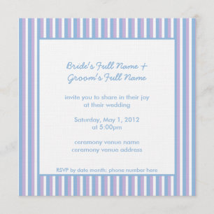 Convites Casamento Azul-Lilás Branco-Stripes-branco azul
