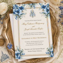 Casamento Azul Mariano Católico Tradicional