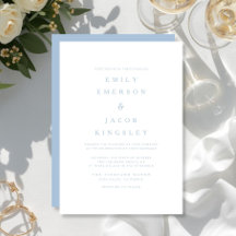 Casamento Azul Minimalista Elegante