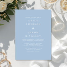 Casamento Azul Minimalista Elegante