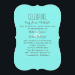 Convites casamento azul-turquesa-azul-do-ovo de robin<br><div class="desc">os convites de casamento azuis da turquesa azul de ovo do robin aqua. Trendy Turquoise favorece uma festa de recepção de casamento azul-chic. Casamento azul de Aqua salve a data e os favores do casamento azul.</div>