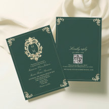 Casamento Barroco a Dourado e Verde Esmeralda
